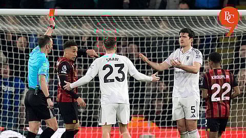 Manchester United's top four dream takes a hit as Maguire's red card allow Bournemouth to gain a draw