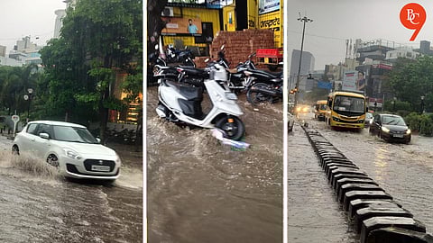 Pune Rains Wreak Havoc: Roads Flooded, Trees Uprooted Amid Sudden Downpour; 25 mm Rain in 25 Minutes