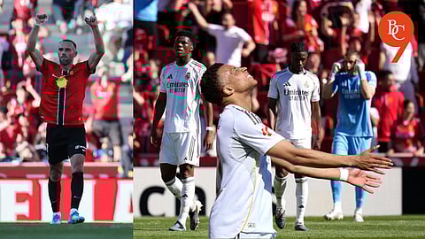 Relegation threatened Mallorca come out on top of stoppage time goals to crush Real Madrid's title hopes