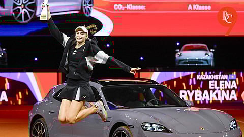 Rybakina races to second Porsche defeating Muchova to lift Stuttgart Open trophy