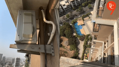 ‘Kaun Zimmedari Lega?’ Navi Mumbai AC Technician Refuses to Service 23rd-Floor Outdoor Unit, Viral Video Sparks Safety Debate