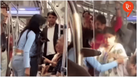 Delhi Metro Seat Dispute: Woman Seen Slapping Man in Viral ‘Zor Ka Thappad’ Video, Sparks Online Outrage
