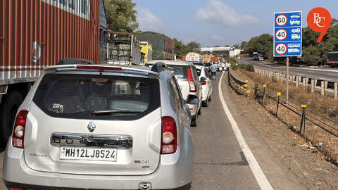 Traffic Jam on Mumbai–Pune Expressway Despite Missing Link Inauguration