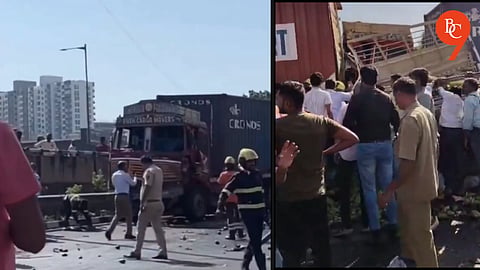 Pune: Chain Collision at Navale Bridge Triggers Major Traffic Snarl on Satara Highway