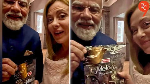 PM Narendra Modi breaks the internet as he gifts “Melodi” chocolate to Italy PM Giorgia Meloni | Watch Video