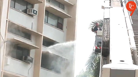 Delhi: Fire Erupts at Education Ministry Office Building in ITO; 8 Fire Tenders Deployed | VIDEO