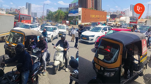 Pune-Mumbai Highway Traffic Comes to a Standstill After Heavy Vehicle Breakdown Near Bavdhan