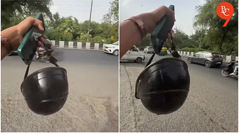 Delhi Road Rage Caught on Camera: Man Smashes Helmet on Uber Bike Rider’s Head After Minor Dispute, Passenger Recounts Ordeal