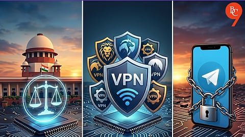 VPN Downloads Surge Across India After Telegram Ban (AI-generated image)