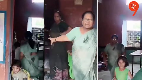Madhya Pradesh Teacher Caught on Video Forcing Students Out After Parent Questions Her Absence