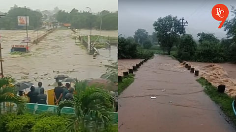 Pune: Indrayani Flood Forces Evacuation of 250 Warkaris in Alandi; Bridges Submerged, Shops Damaged