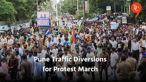 Pune Traffic Diversions for Protest