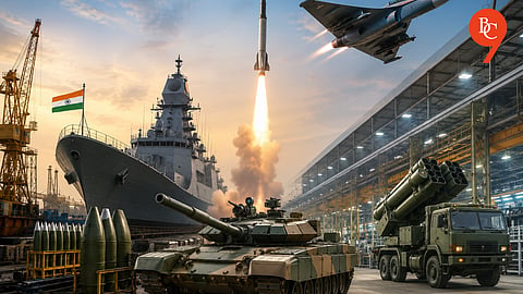 India's Defence Production Reaches ₹1.76 Lakh Crore; Private Sector Contributes 25%