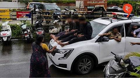 MSHRC Orders Probe After Pune Police Parade Murder Accused on Vehicle