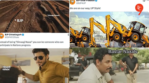 BJP State Accounts Share Videos Branding Opponents ‘Dimaagi Naxals’ Amid Violent Imagery