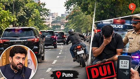 Dangerously Overtaking Union Minister Murlidhar Mohol’s Convoy in Pune