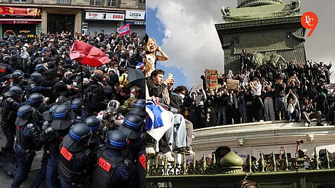 Students, trade unions and yellow vest to join protest in France today 