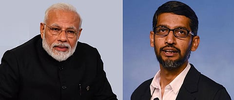 Narendra Modi interacts with Google's Sundar Pichai on technology, new work culture