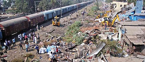 Encroachment near Pimpri railway station removed