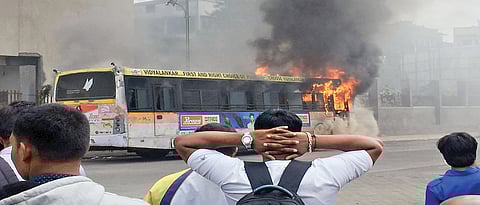 Two PMPML buses catch fire, all passengers safe