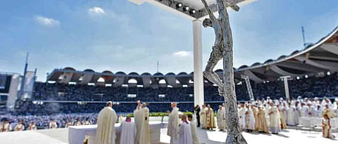 Pope Francis holds historic public mass in UAE