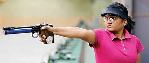 Harshada wins pistol gold