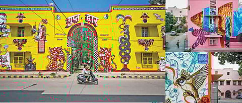 Streets as their canvas