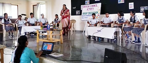 Group discussion on waste management held at VPNBVM
