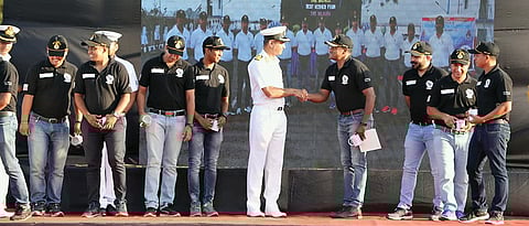 Platinum jubliee celebration: INS Shivaji car expedition culminates