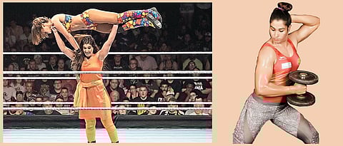 Wrestling her way up