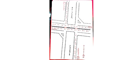 Changes in traffic flow at Bhumkar Chowk