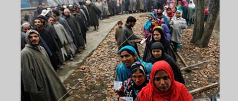 First round of municipal polls end amid Jammu-Kashmir divide