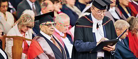 Oxford univ awards honorary doctorate to Cyrus Poonawalla