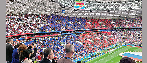 An evening in Luzhniki