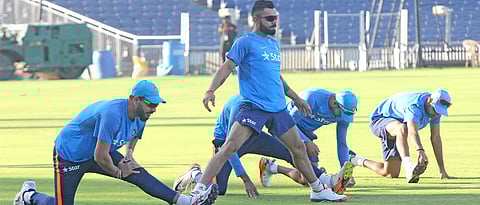 Indian cricketers undergoing DNA/genetic fitness test