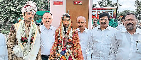 Pune man builds thermocol toilets