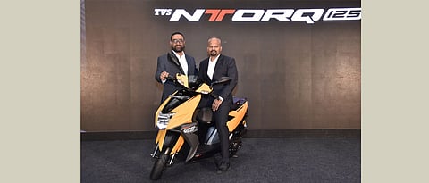 TVS Motor Company launches its first 125cc scooter: TVS NTORQ 125