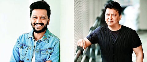 Filmmaker Sajid Nadiadwala and Riteish Deshmukh enjoy a game of chess