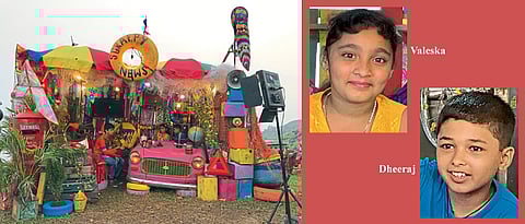 Kids turn news reporters and anchors