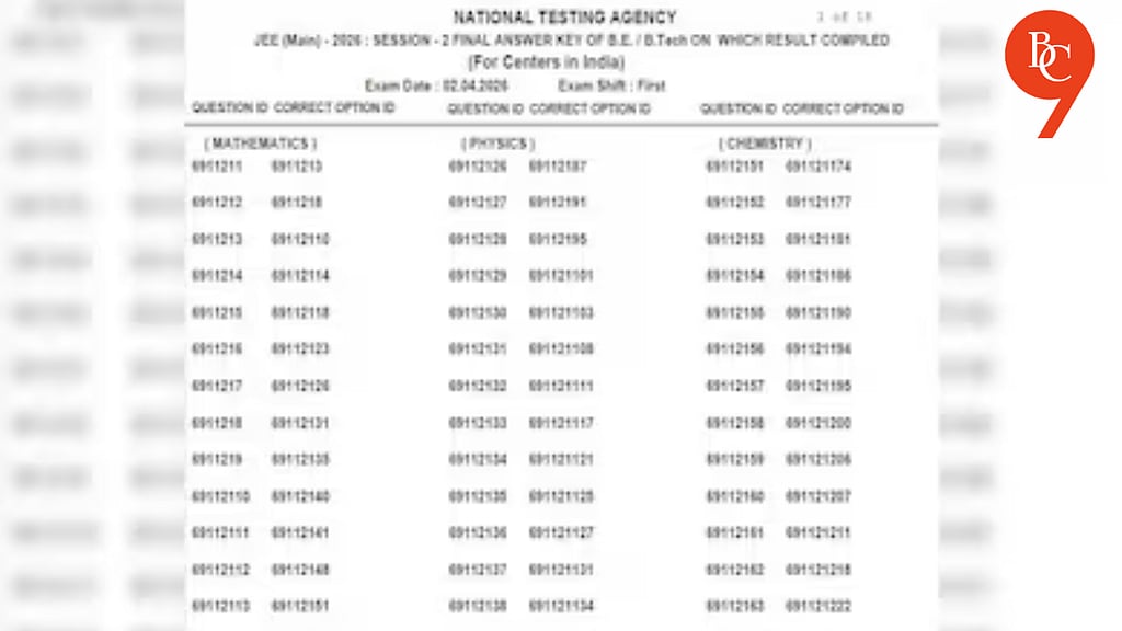 JEE Main 2026 Session 2 Final Answer Key Released at jeemain.nta.nic.in ...
