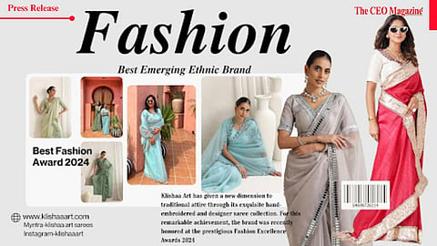 Klishaa Art is Winning Hearts with its Hand-Embroidered Designer Sarees for the Modern Indian Woman