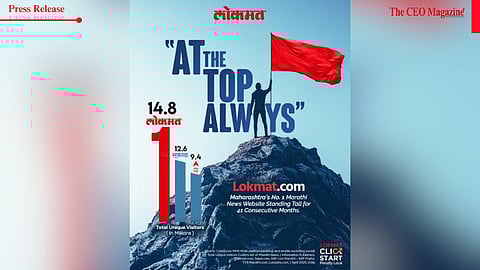 Lokmat.com tops Comscore for the 40th month with 14.8M users—Maharashtra’s No.1, always!
