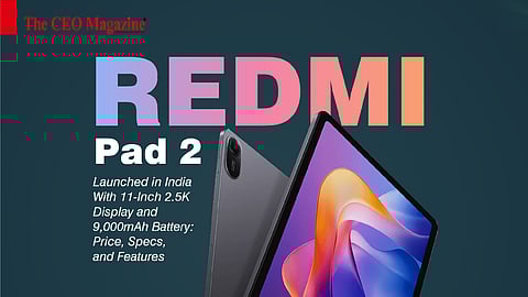 Redmi Pad 2 Launched in India With 11-Inch 2.5K Display and 9,000mAh Battery: Price, Specs, and Features