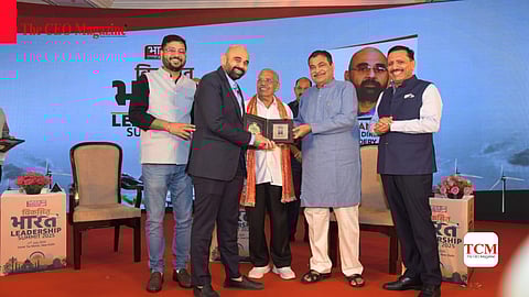 Tapan Kapadia with Nitin Gadkari