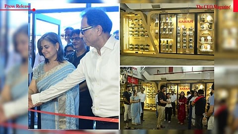 Mr. Hemant Sapra, President – Global Sales &amp; Marketing, and Mrs. Sunita Sapra, Chief Operating Officer inaugurate KARAM Safety’s new Experience Centre&nbsp;in&nbsp;Noida.