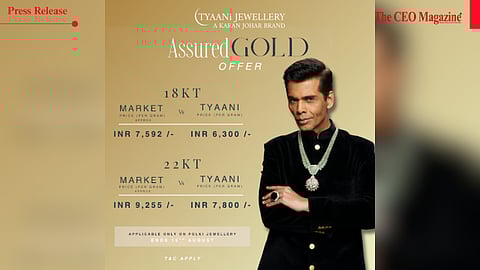 Tyaani Jewellery by Karan Johar Gives Back to Customers with Record Gold Savings
