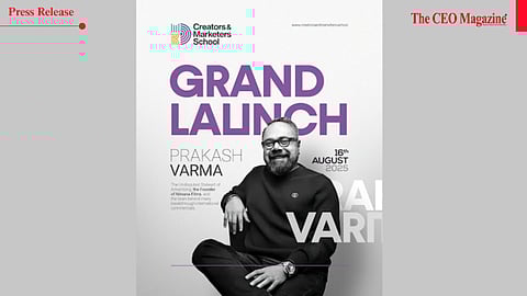 Prakash Varma to Inaugurate Creators & Marketers School in Calicut