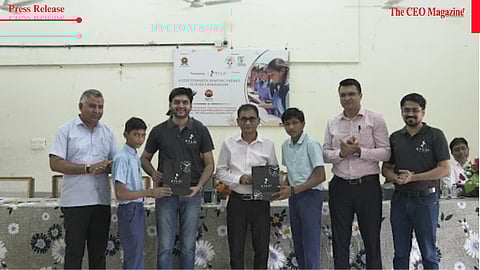 Surat Watch Brand Sylvi Gifts Time to 450+ Students in Government School CSR Drive