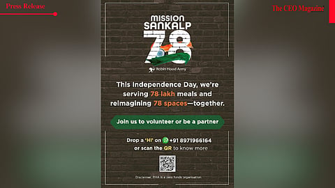 Robin Hood Army Conducts Nationwide Mission to Serve 78 Lakh Citizens and Transform 78 Community Spaces