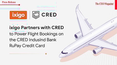 ixigo Partners with CRED to Power Flight Bookings for the Newly Launched CRED IndusInd Bank RuPay Credit Card